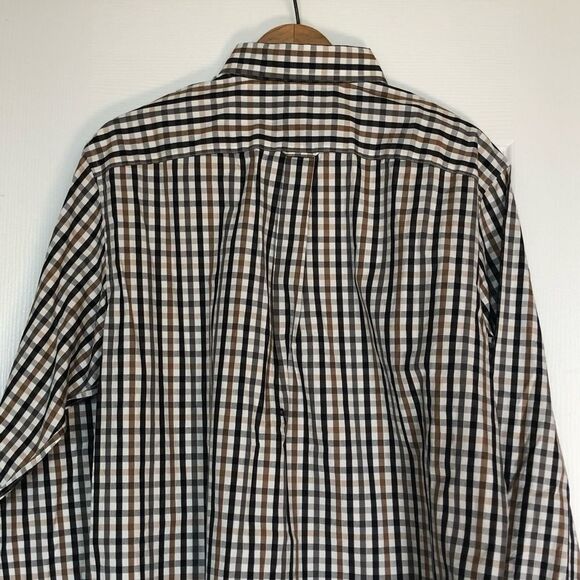 New NAUTICA ($25) NWOT Long Sleeve button down gingham dress shirt - US M - Picture 3 of 6